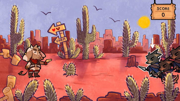 "Rodeo Rumble Game Concept", Digital, 2026.