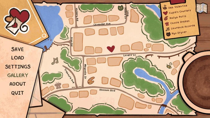 "Map of Primrose Springs", Digital, 2026.
