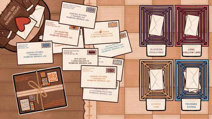 "Sorting Mail Mini-Game", Digital, 2026.